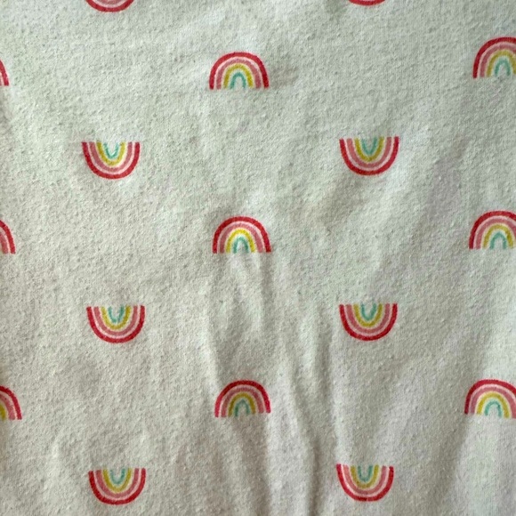 Cat & Jack White Tee with Rainbow Print - Picture 3 of 6